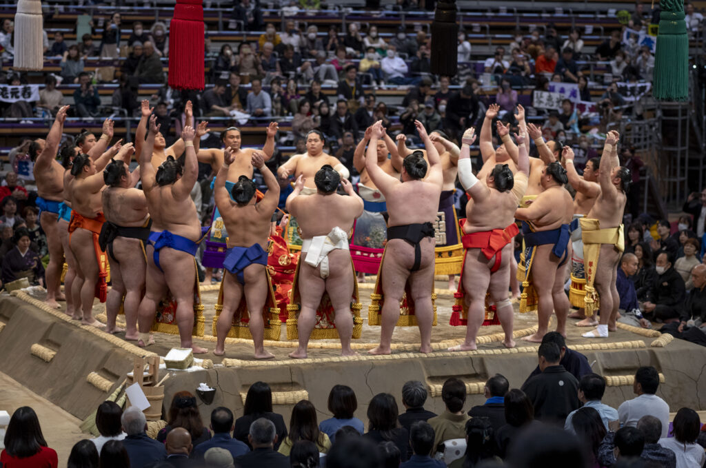 Wrestlers’ parade